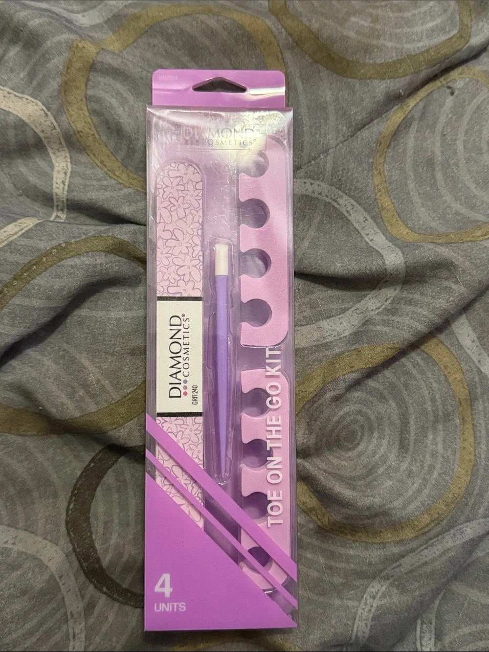 Pink Pedicure Kit – 4-Piece Toes On-The-Go Set